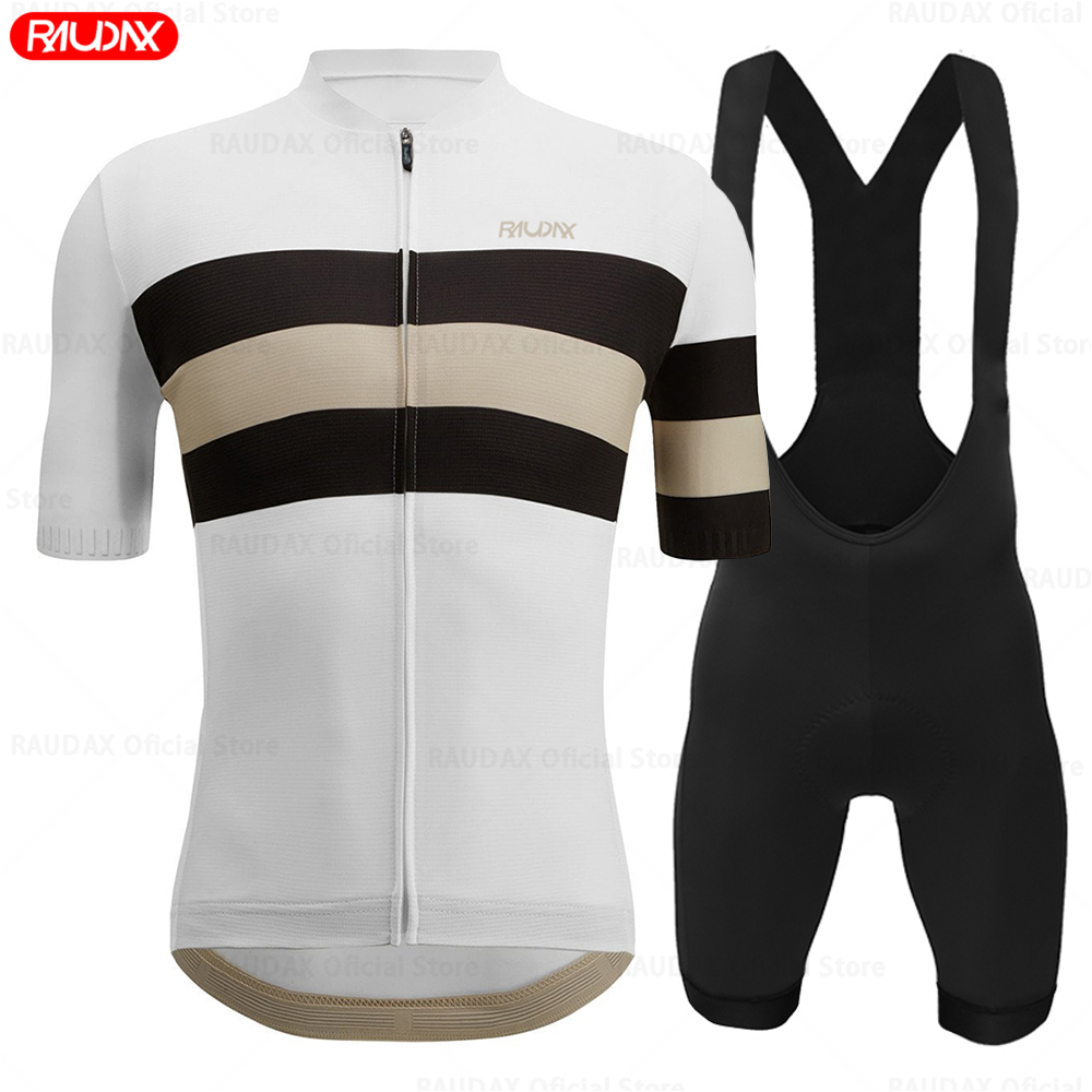 Cycling Gear Logo - Raudax Conjunto de Jersey de Ciclismo