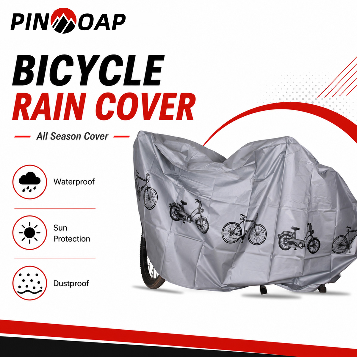 Cycling Gear Waterproof - PINMOAP - Funda impermeable universal para