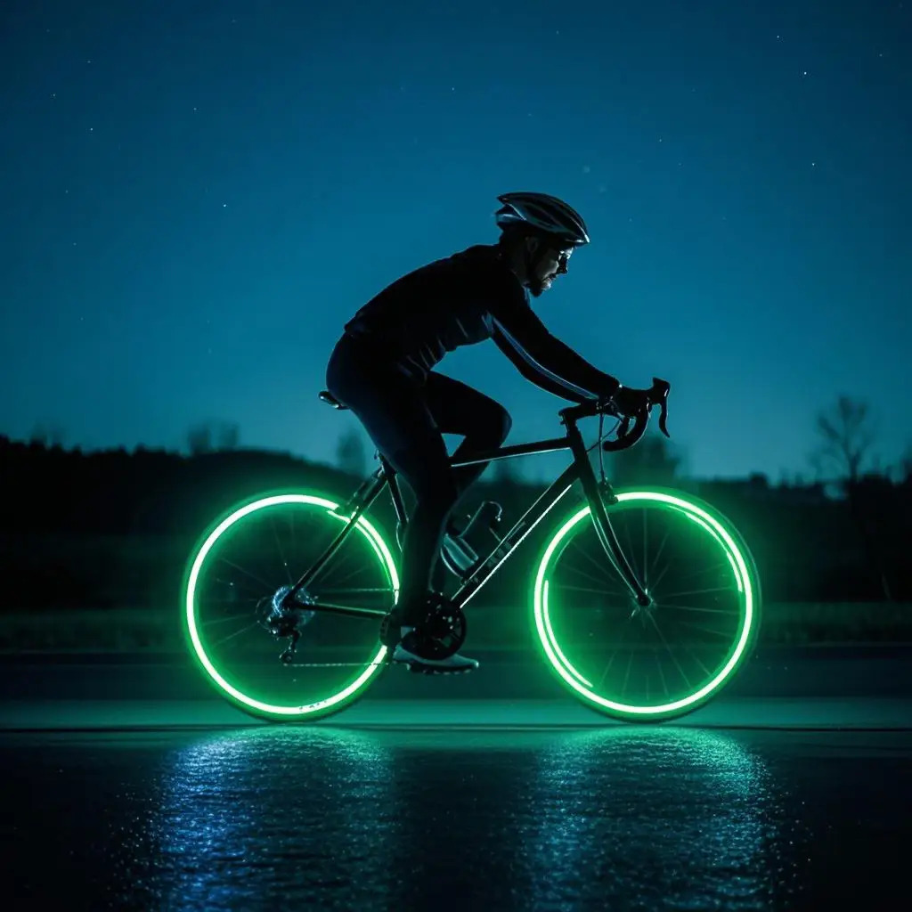 Cycling Gear Stand - Pegatinas reflectantes que brillan en la