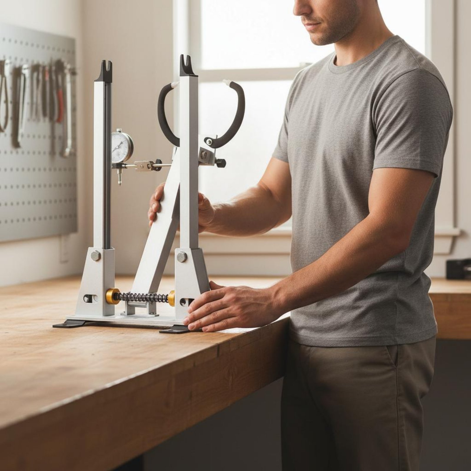 Soporte de Centrado de Ruedas  - Cycling Gear Stand reseña y precio